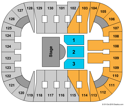 Patriot Center Seating Chart